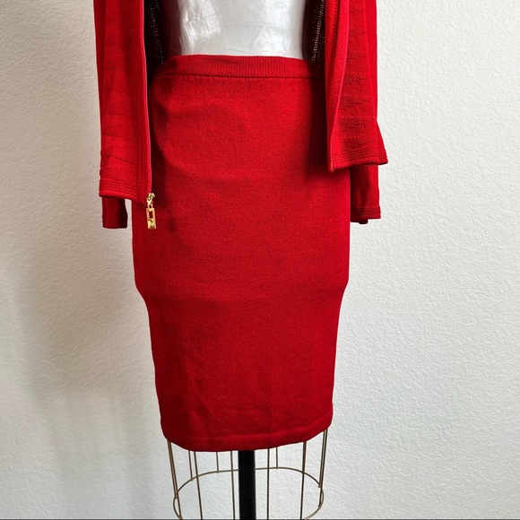 St John Sanata Knit Cruise 03 VTG Skirt Suit Set - Picture 5 of 12